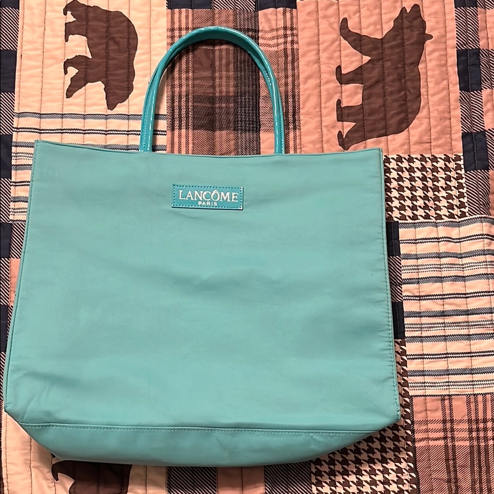 Lancome Blue Shoulder Bag Elegant Everyday Accessory
